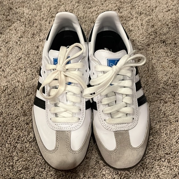 adidas Samba ADV White, Black & Gum Skate Shoes sz 4.5 like new! Fits sz6 women - Picture 2 of 6